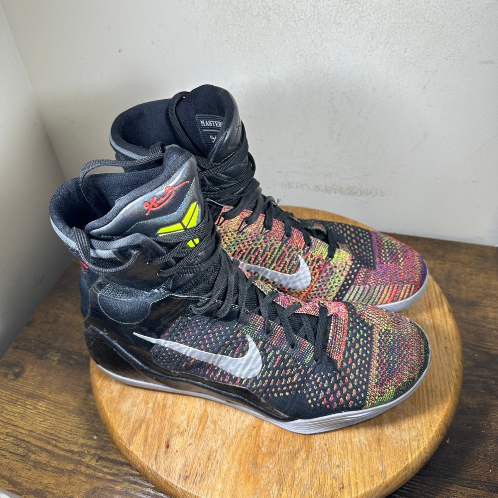 Nike Kobe 9 Elite Protro Masterpiece Mens 12 Black Flyknit FZ7335-001